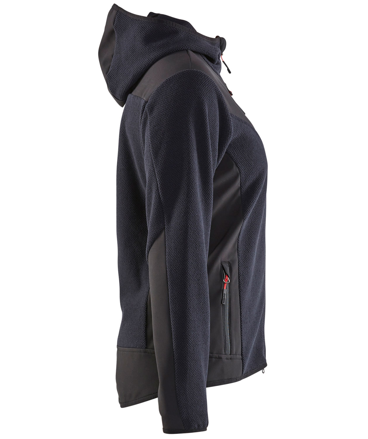 Bl&aring;kl&auml;der dame strikket jakke, M&oslash;rk Marine/Svart, large image number 2