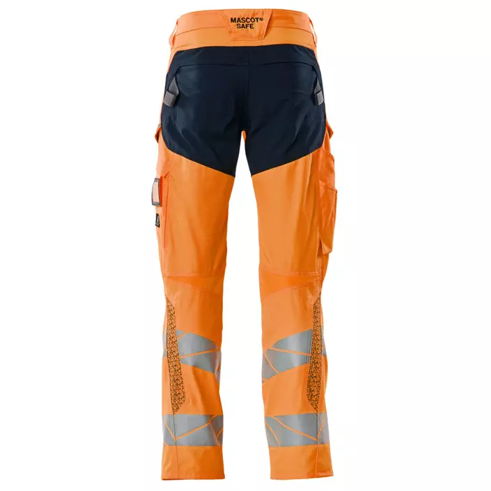 Mascot Accelerate Safe work trousers, Hi-Vis Orange/Dark Marine, large image number 1