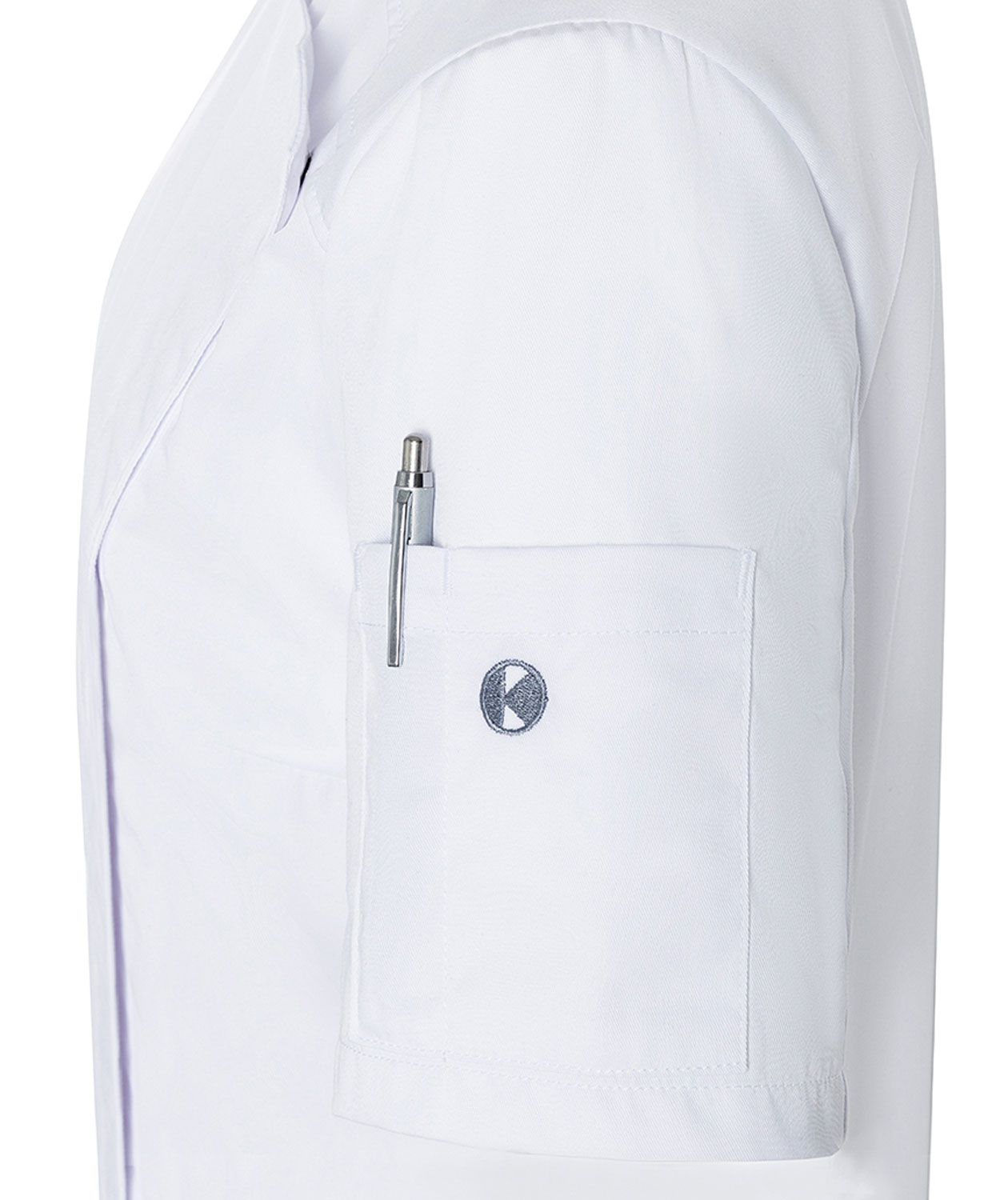 Karlowsky Modern-Look kort&auml;rmad kockjacka dam, Vit, large image number 4