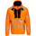 Portwest DX4 hættetrøje med lynlås, Hi-Vis Orange/Sort, Hi-Vis Orange/Sort, swatch