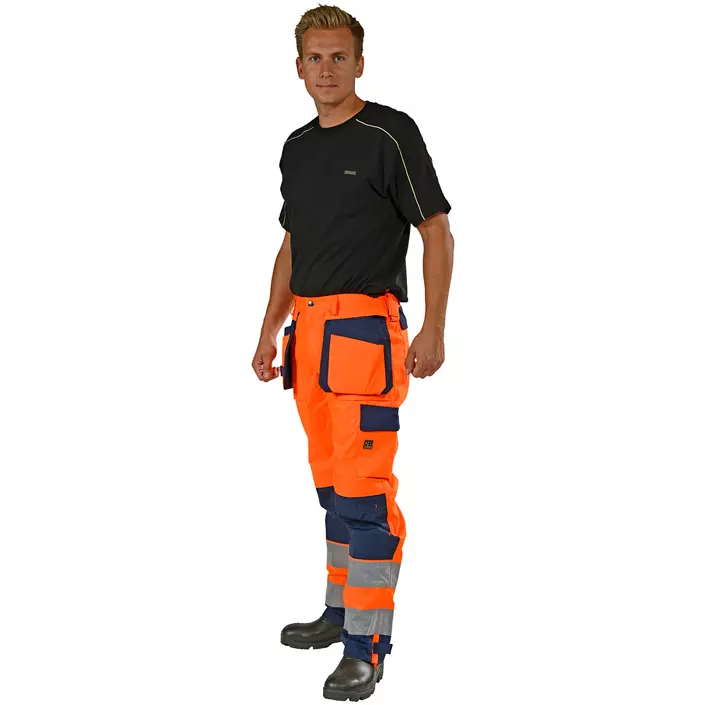 Ocean Medusa craftsman trousers, Hi-vis Orange/Marine, large image number 0
