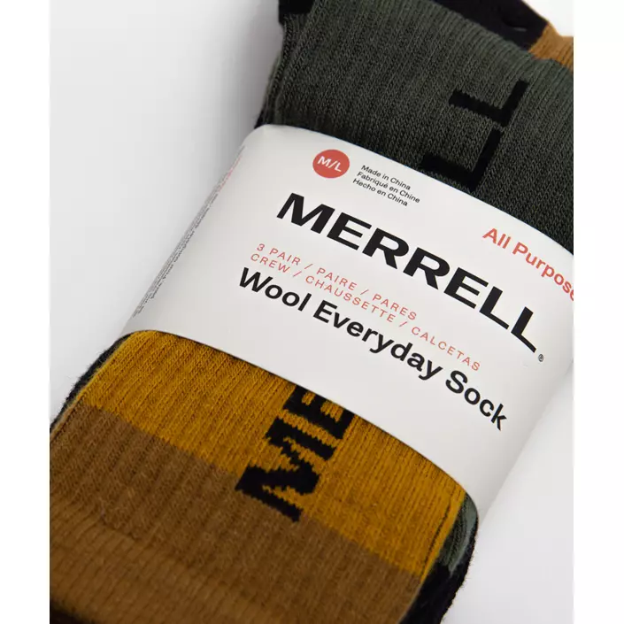 Merrell sokker 3-pack, Black assorted, large image number 1