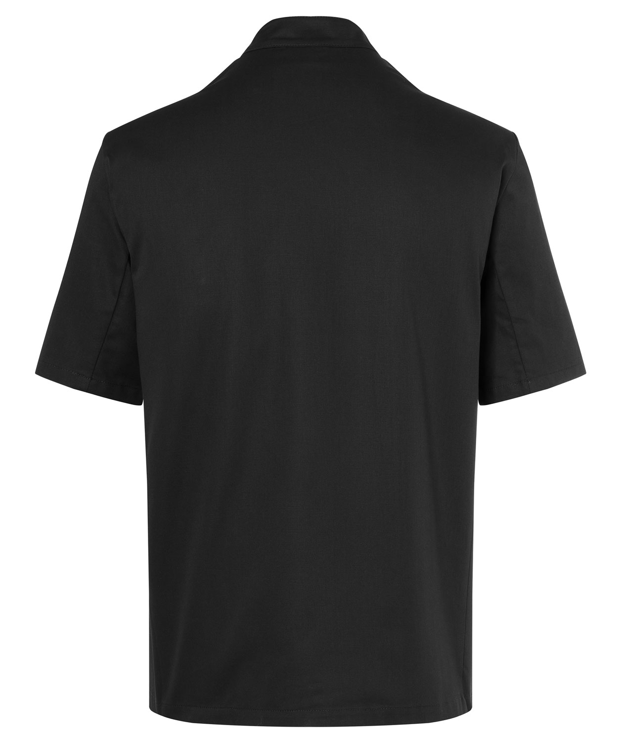 Karlowsky Lennert short-sleeved chefs jacket without buttons, Black, large image number 2