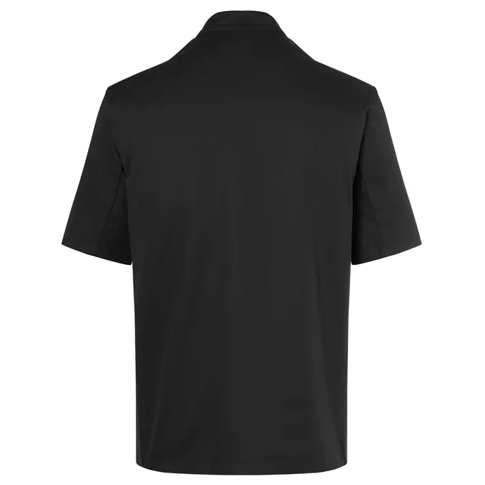 Karlowsky Lennert short-sleeved chefs jacket without buttons, Black, large image number 2