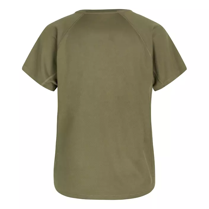 Zebdia dame sports T-shirt, Armygrønn, large image number 1
