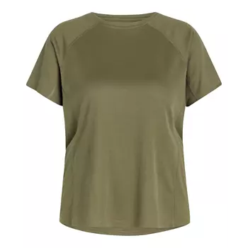Zebdia sports T-shirt dam, Militärgrön
