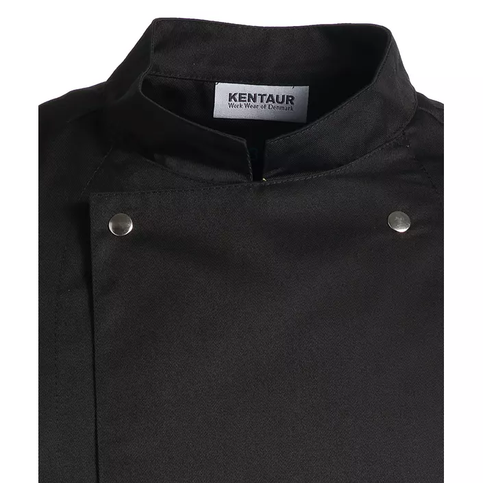 Kentaur kortärmad kockjacka unisex, Svart, large image number 1
