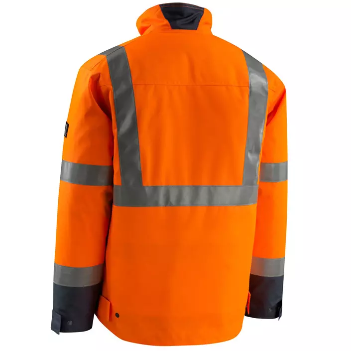 Mascot Safe Light Penrith winter jacket, Hi-vis Orange/Marine, large image number 2