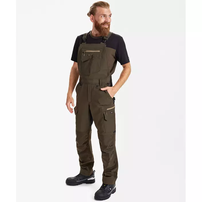 Engel Entire overalls full stretch, Forest Green/Black, large image number 1