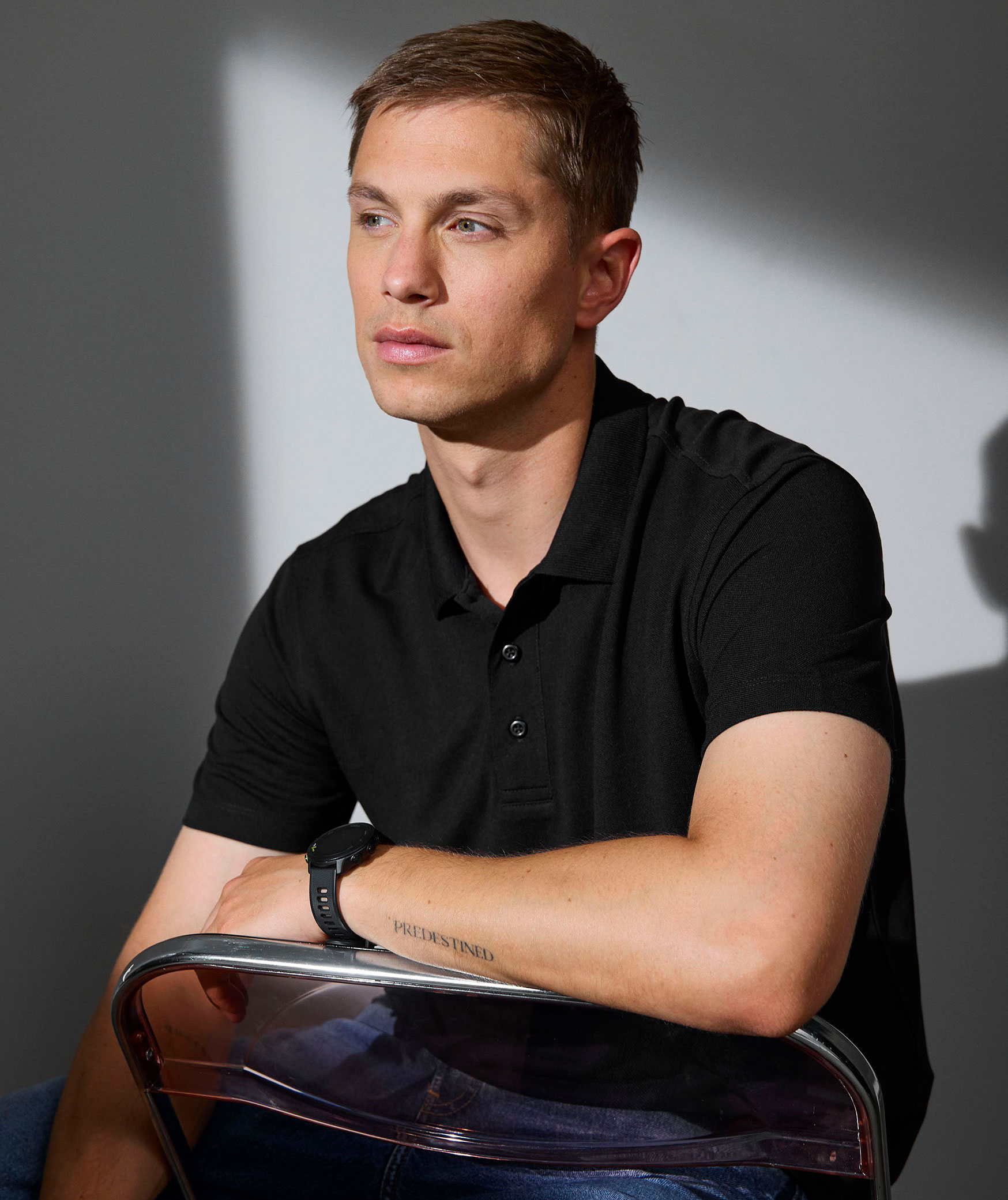 ID Ease polo T-skjorte, Svart, large image number 6