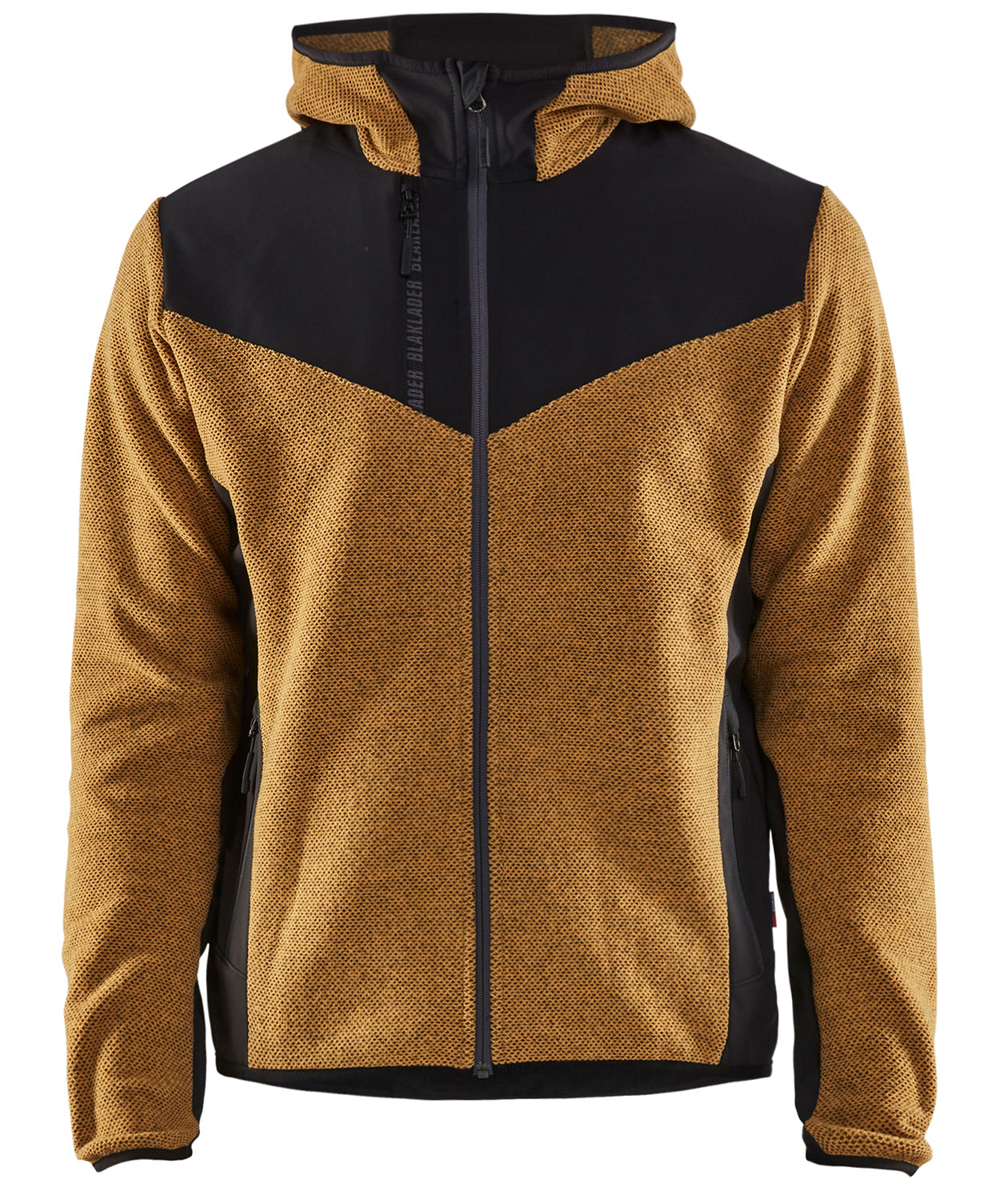 Bl&aring;kl&auml;der knitted jacket, Honey yellow/Black