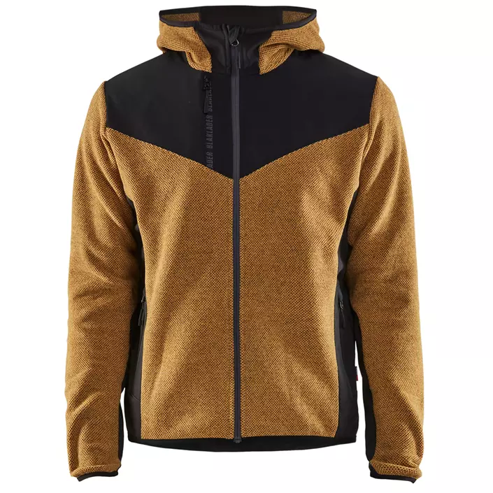 Blåkläder knitted jacket, Honey yellow/Black, large image number 0