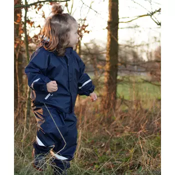Ocean Cloud Comfort rain jacket for kids, Marine Blue