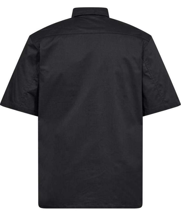 Engel Extend kort&aelig;rmet arbejdsskjorte, Antracitgr&aring;