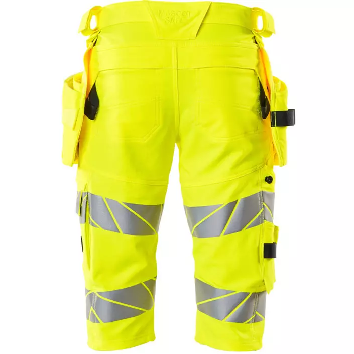 Mascot Accelerate Safe craftsman shorts Full stretch, Hi-Vis Yellow, large image number 1