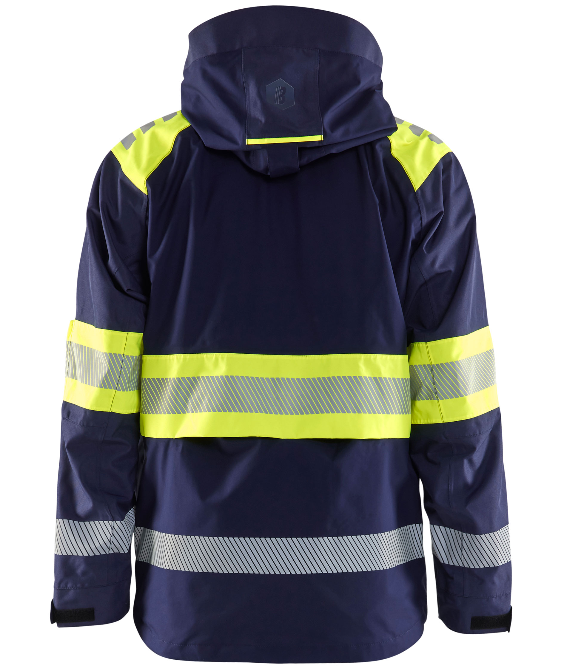 Bl&aring;kl&auml;der shell jacket, Marine/Hi-Vis yellow, large image number 1