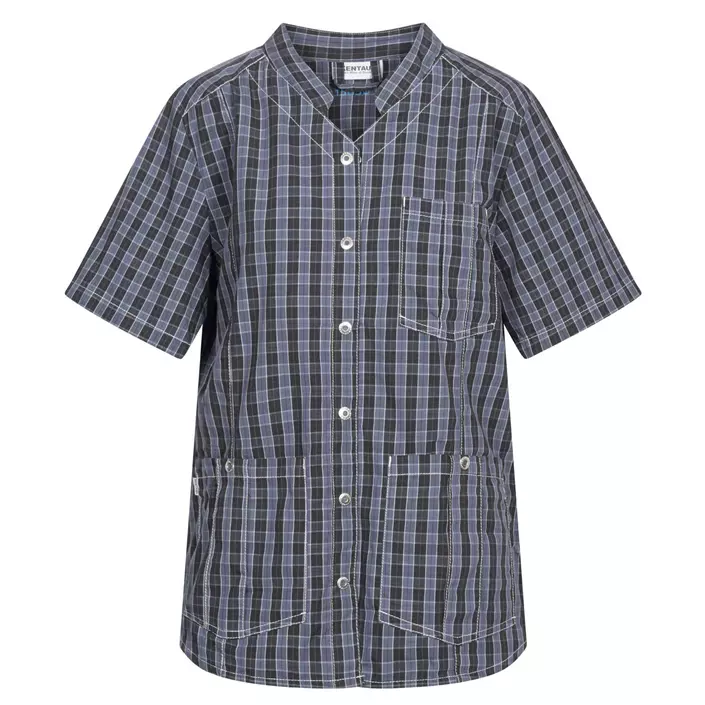 Kentaur short-sleeved women's shirt, Black/Blue checkered, large image number 0