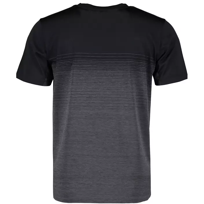 GEYSER seamless stribet T-shirt, Sort, large image number 2
