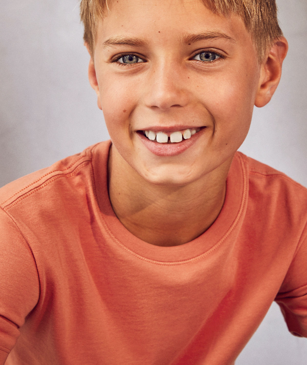 ID organic T-shirt for kids, Coral, large image number 5