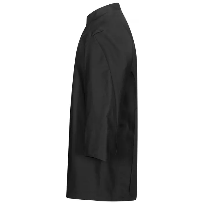 Segers 1501 3/4 sleeved chefs shirt, Black, large image number 3