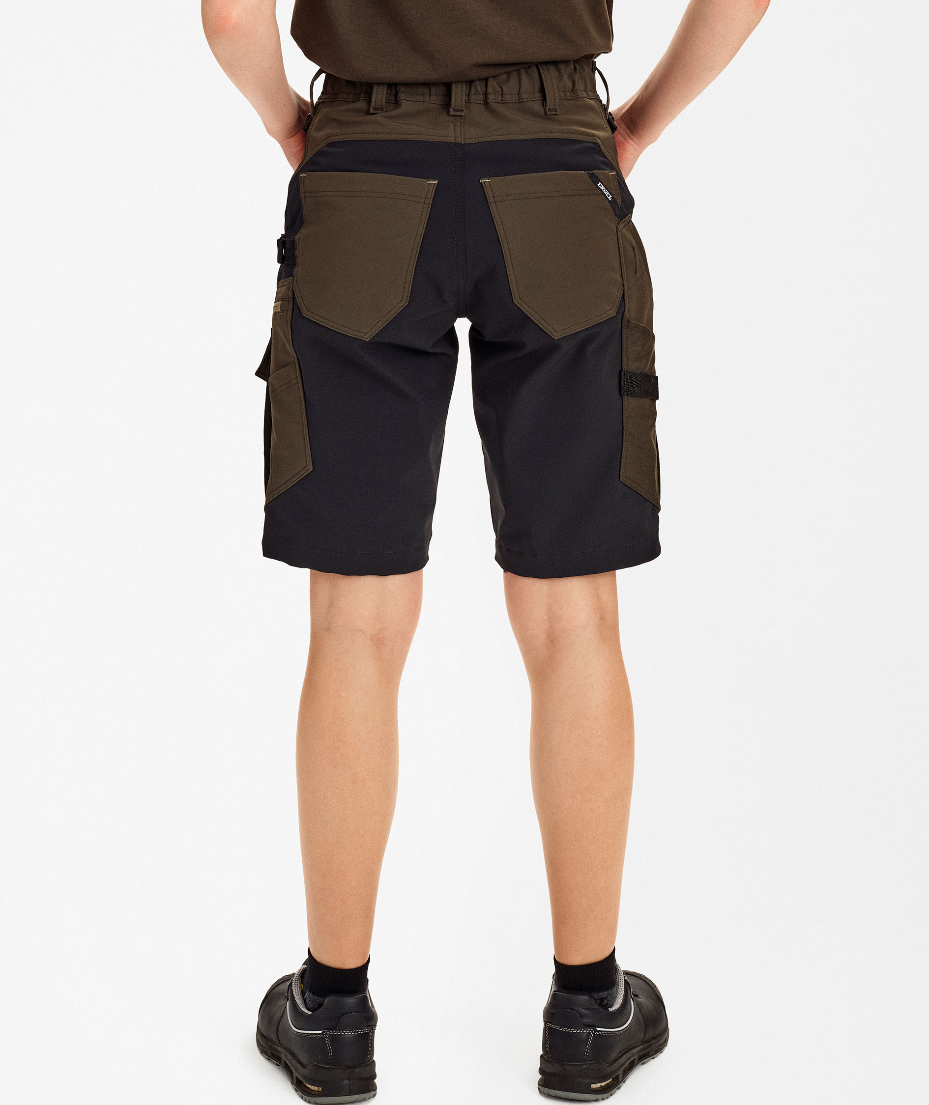 Engel Entire women's work shorts full stretch, Forest Green/Black, large image number 4