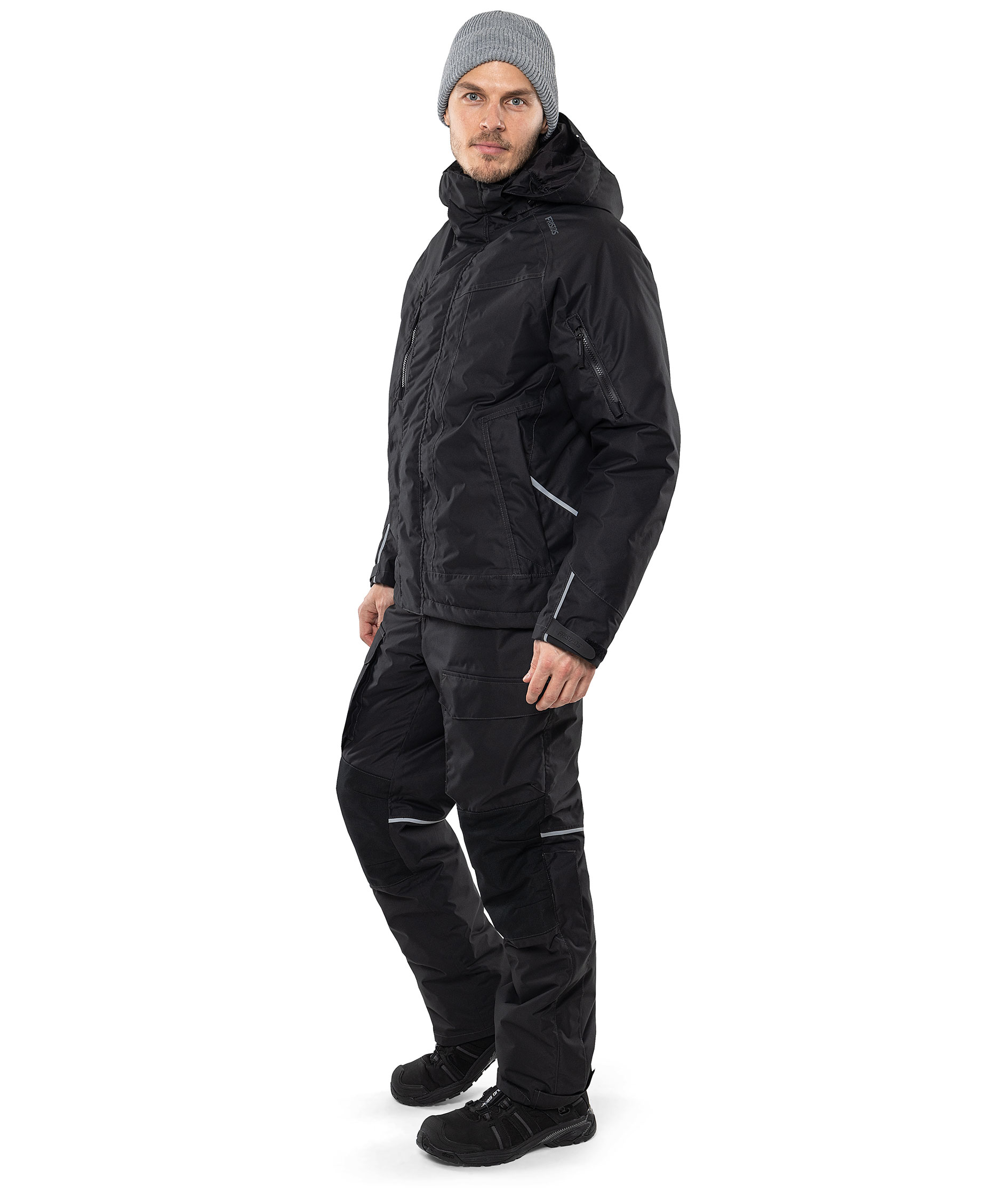 Fristads Airtech&reg; winter jacket 4410 GTT, Black, large image number 5