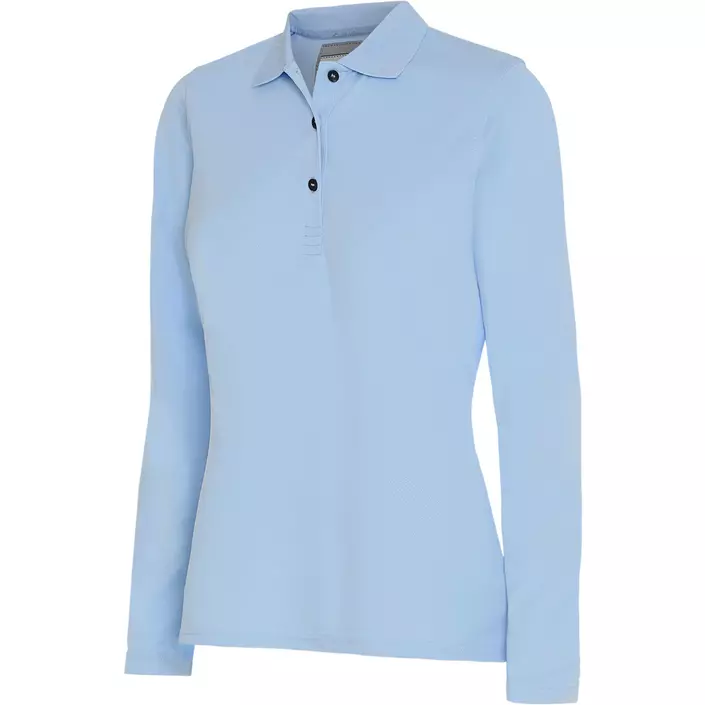 Pitch Stone women's long-sleeved polo shirt, Light blue, large image number 0