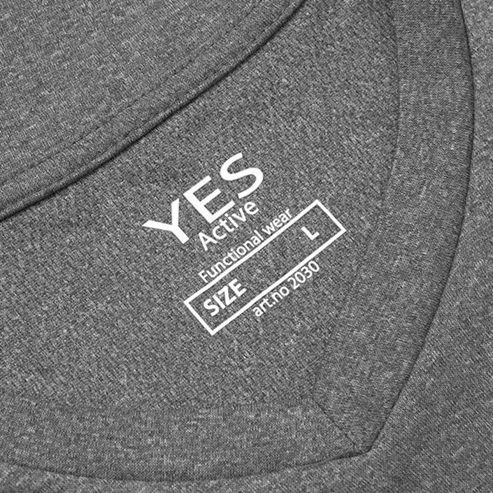 ID Yes Active T-shirt, Grå melange, large image number 3