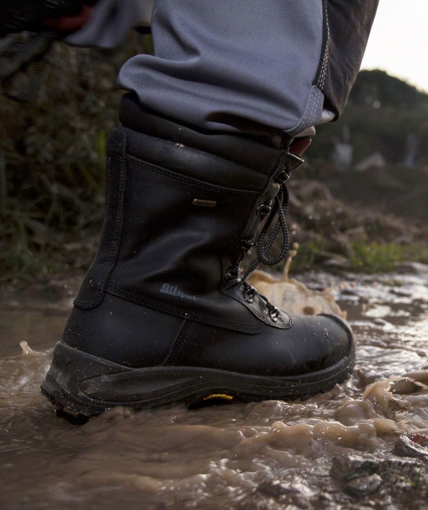 Offshore safety boots sale with side zip