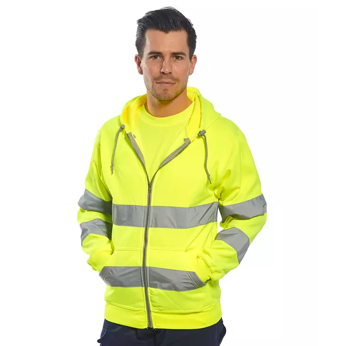 Portwest hoodie, Hi-Vis Yellow, large image number 1