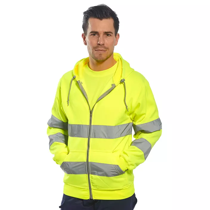 Portwest hoodie, Hi-Vis Yellow, large image number 1