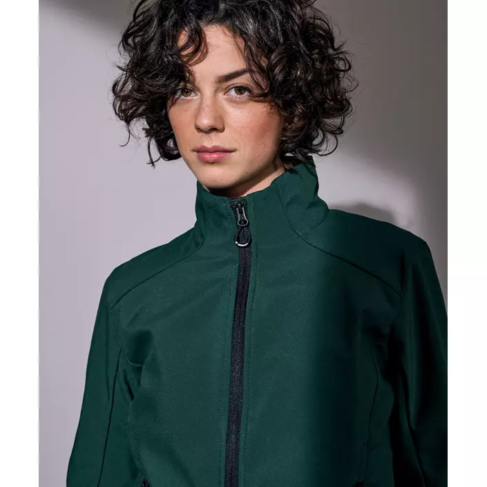 ID funktionale Damen Softshelljacke, Flaschengrün, large image number 1