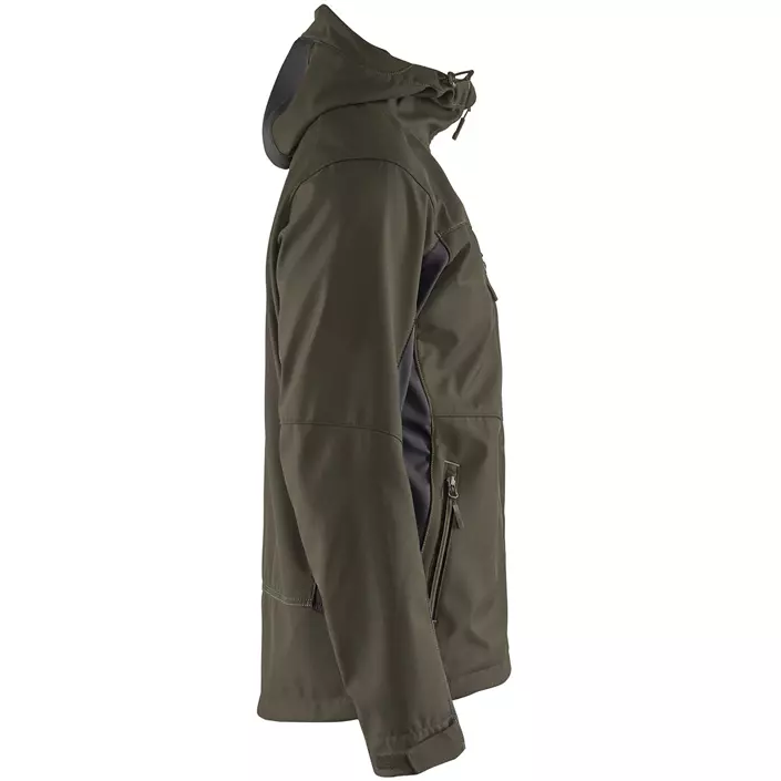 Blåkläder Unite softshell jacket, Olive Green/Black, large image number 3