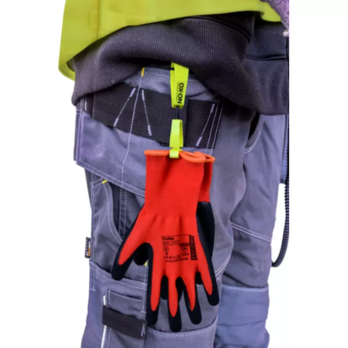 OX-ON Glove clip Handschuhhalter, Gelb, Gelb, large image number 1