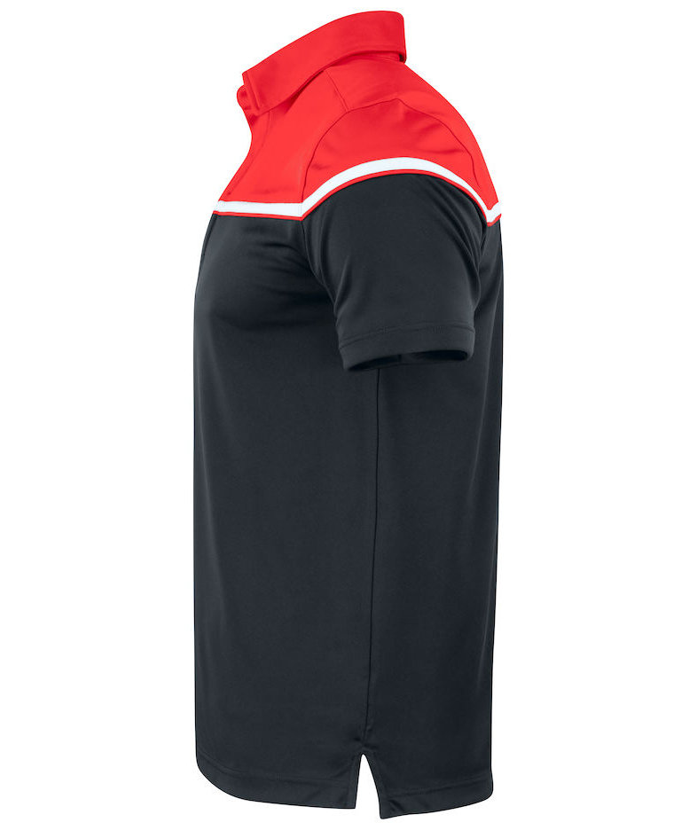 Cutter & Buck Seabeck polo T-shirt, Sort/R&oslash;d, large image number 3