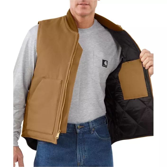 Carhartt V01 väst med foder, Carhartt Brown, large image number 2