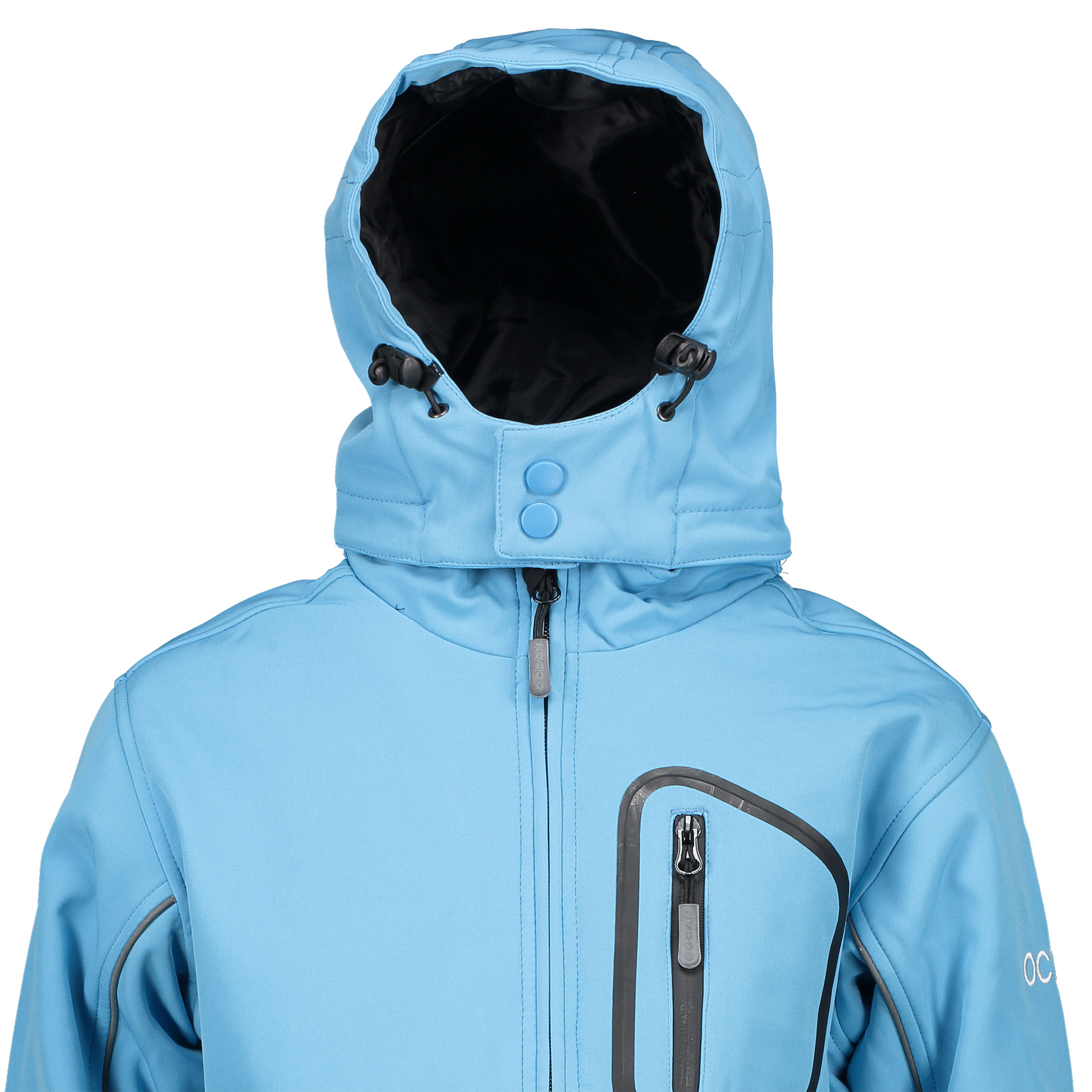 Ocean softshell jacket for kids, Lightblue, large image number 3