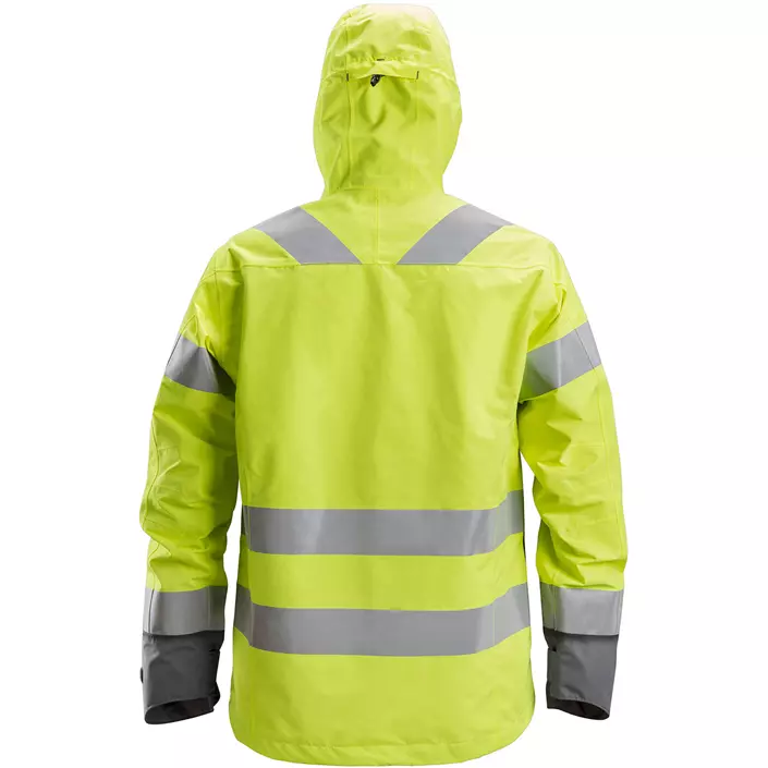 Snickers AllroundWork skalljakke 1330, Hi-Vis Gul/Steel Grey, large image number 2