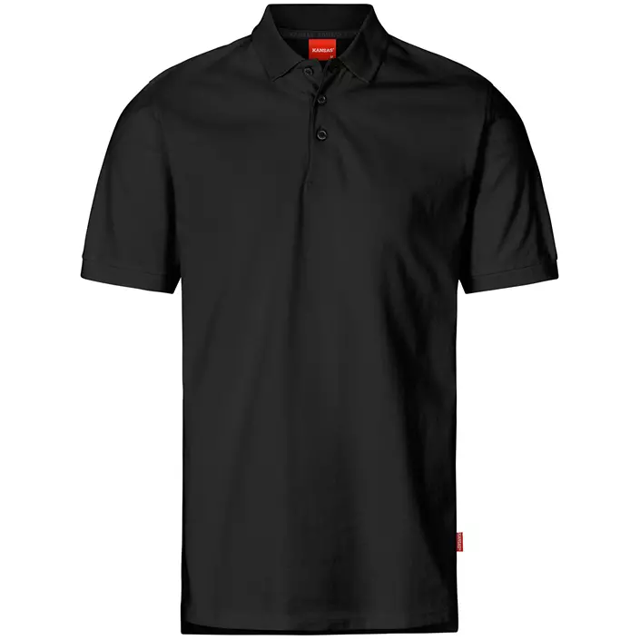 Kansas Apparel polo T-skjorte, Svart, large image number 0