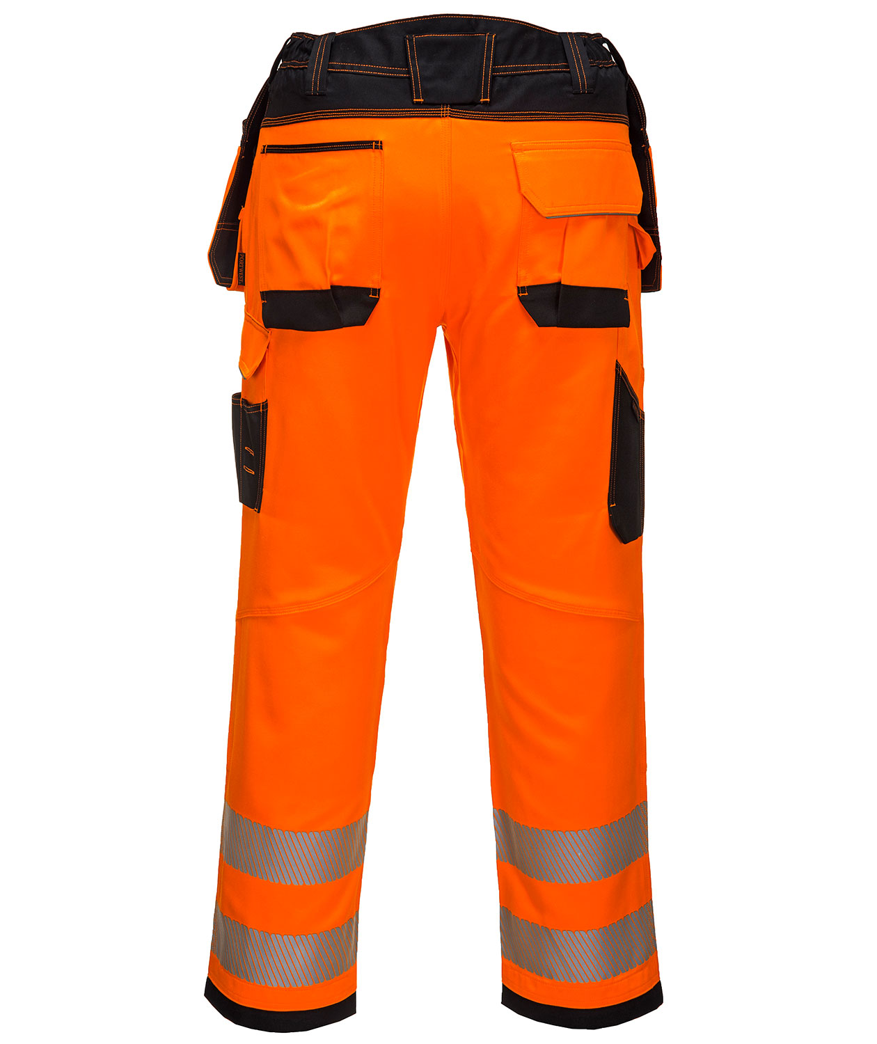 Portwest PW3 craftsmens trousers, Hi-Vis Orange/Black, large image number 1