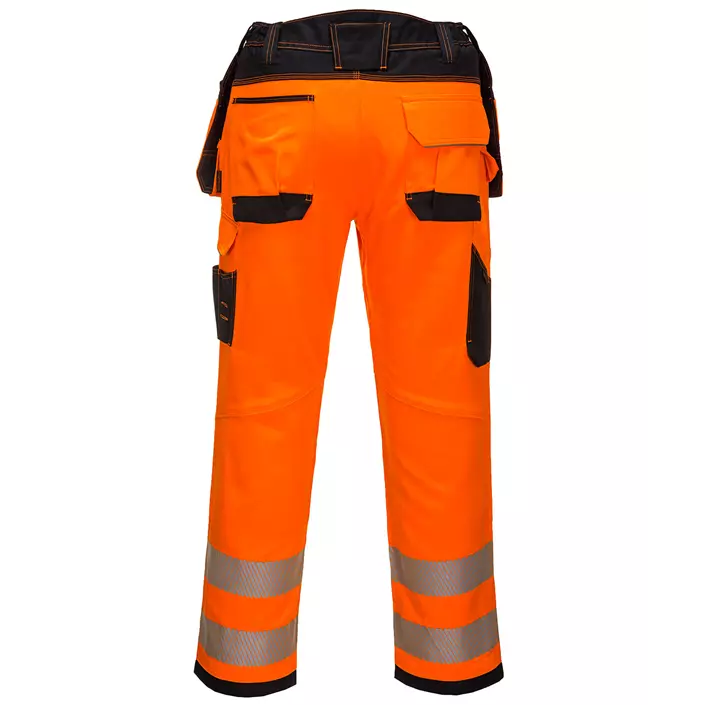 Portwest PW3 craftsmens trousers, Hi-Vis Orange/Black, large image number 1