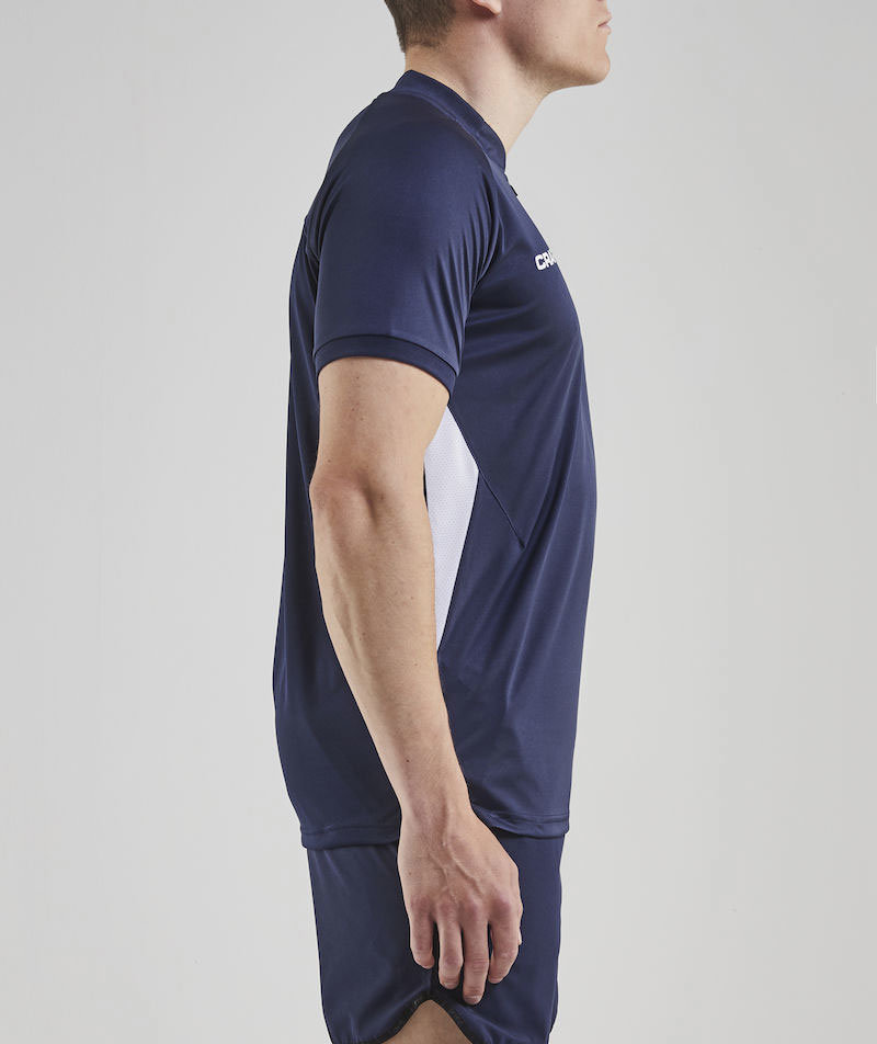 Craft Pro Control Impact polo T-shirt, Navy/white, large image number 3