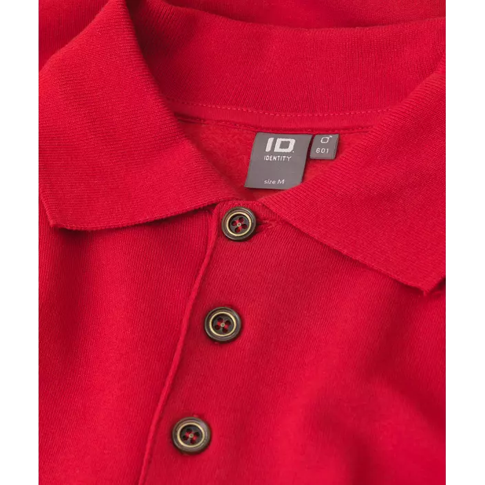 ID Game langermet Polo Sweatshirt, Rød, large image number 3