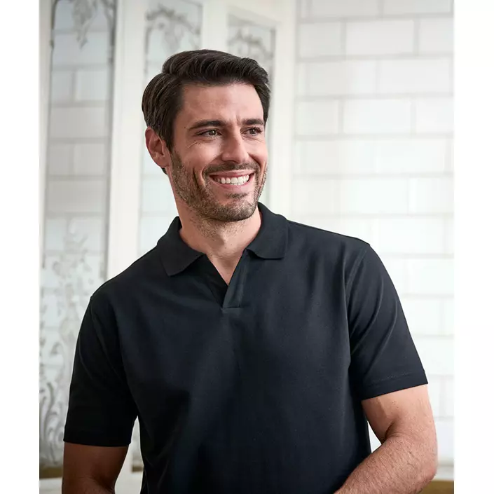 Tee Jays Luxury stretch polo shirt, Black, large image number 1