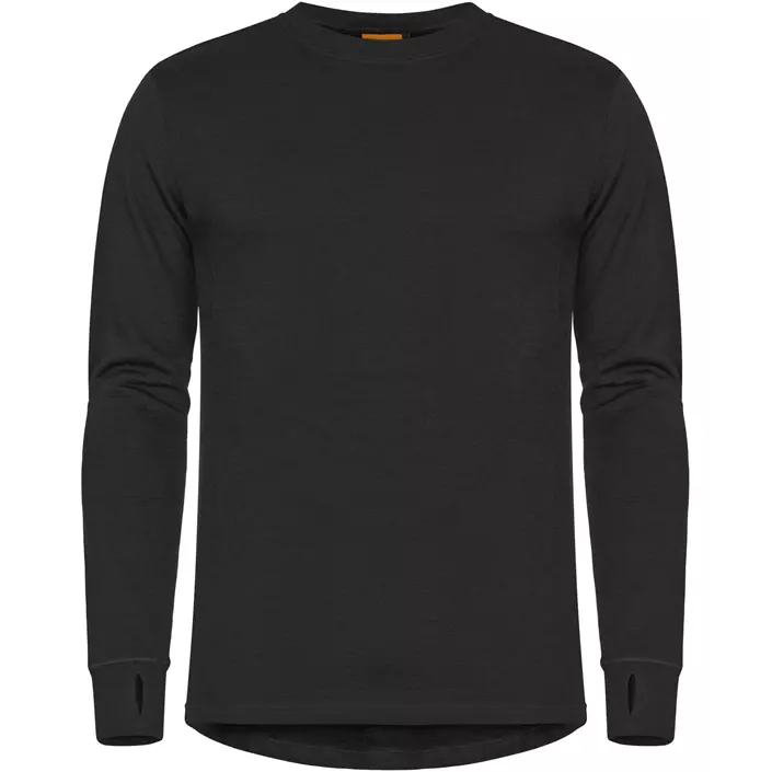 Tranemo FR long-sleeved undershirt with merino wool, Black, large image number 0