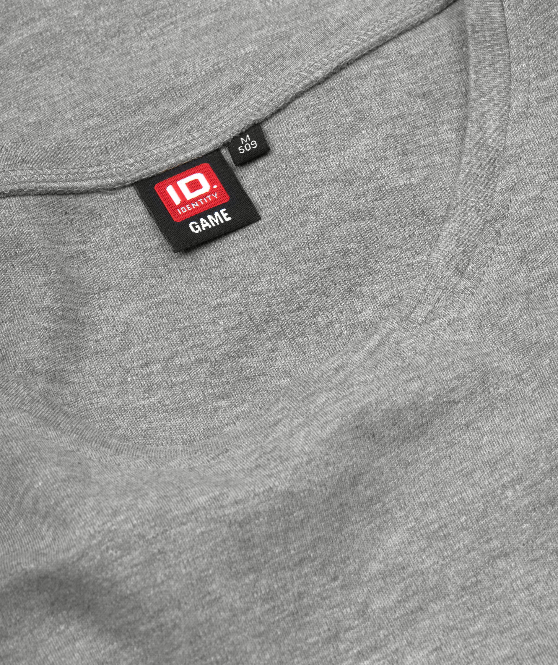 ID Identity Interlock l&aring;ng&auml;rmad T-shirt dam, Gr&aring;melerad, large image number 4