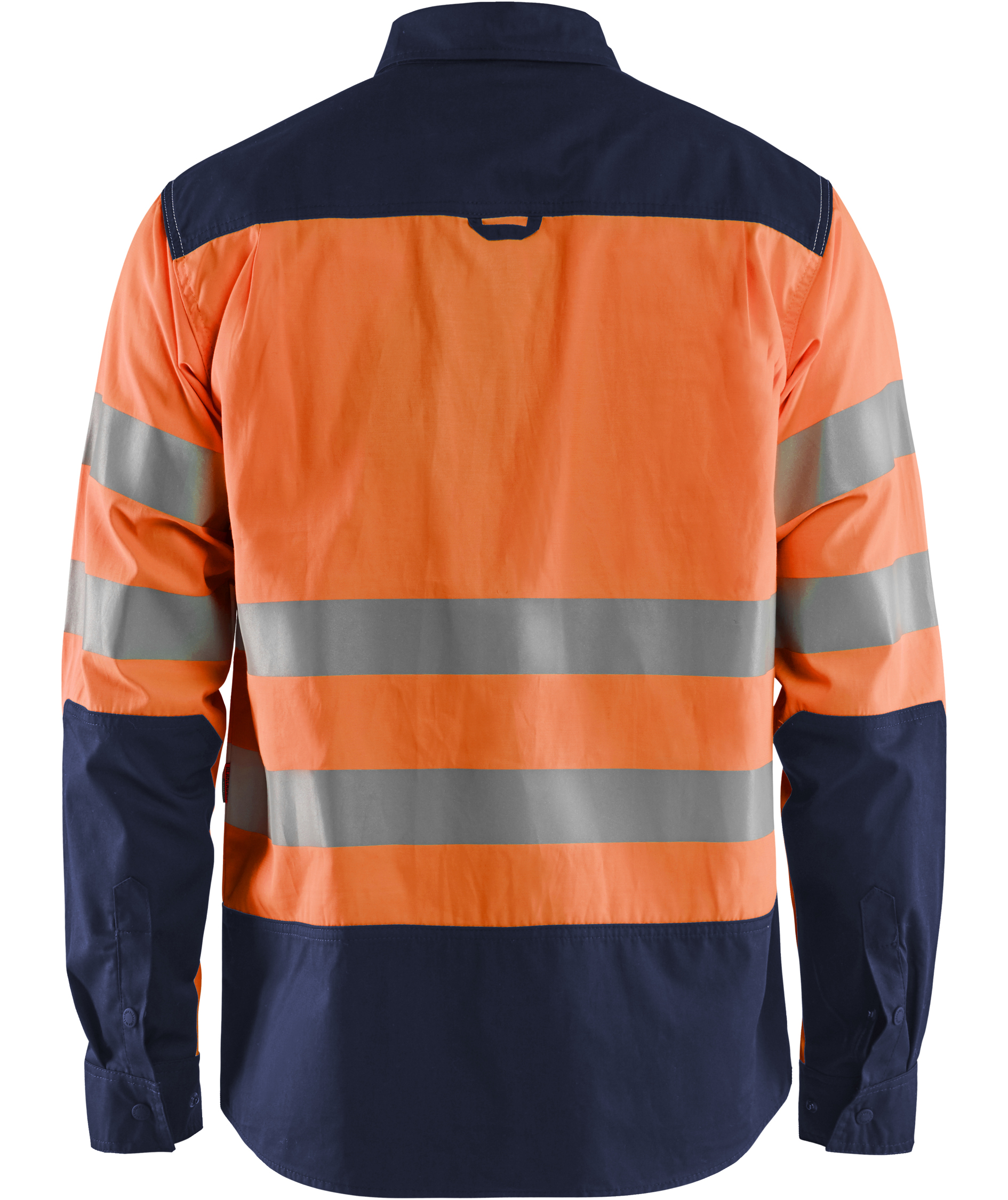Bl&aring;kl&auml;der work shirt, Hi-Vis Orange/Navy