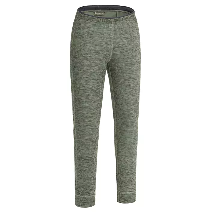 Pinewood Abisko dame baselayer bukser, Dark Green Melange, large image number 0