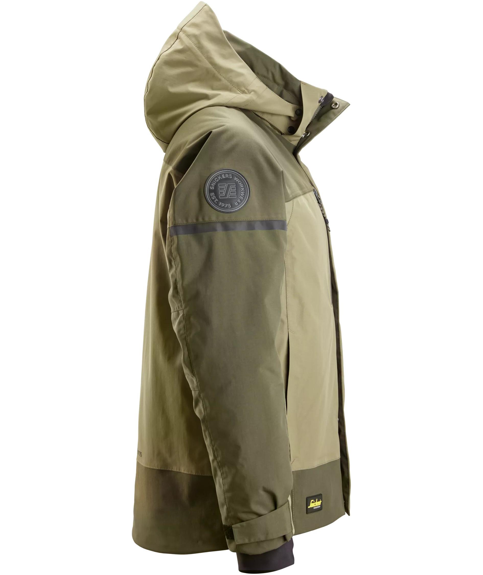 Snickers AllroundWork vinterjakke 1112, Khaki Green/Dark Khaki Green, large image number 4