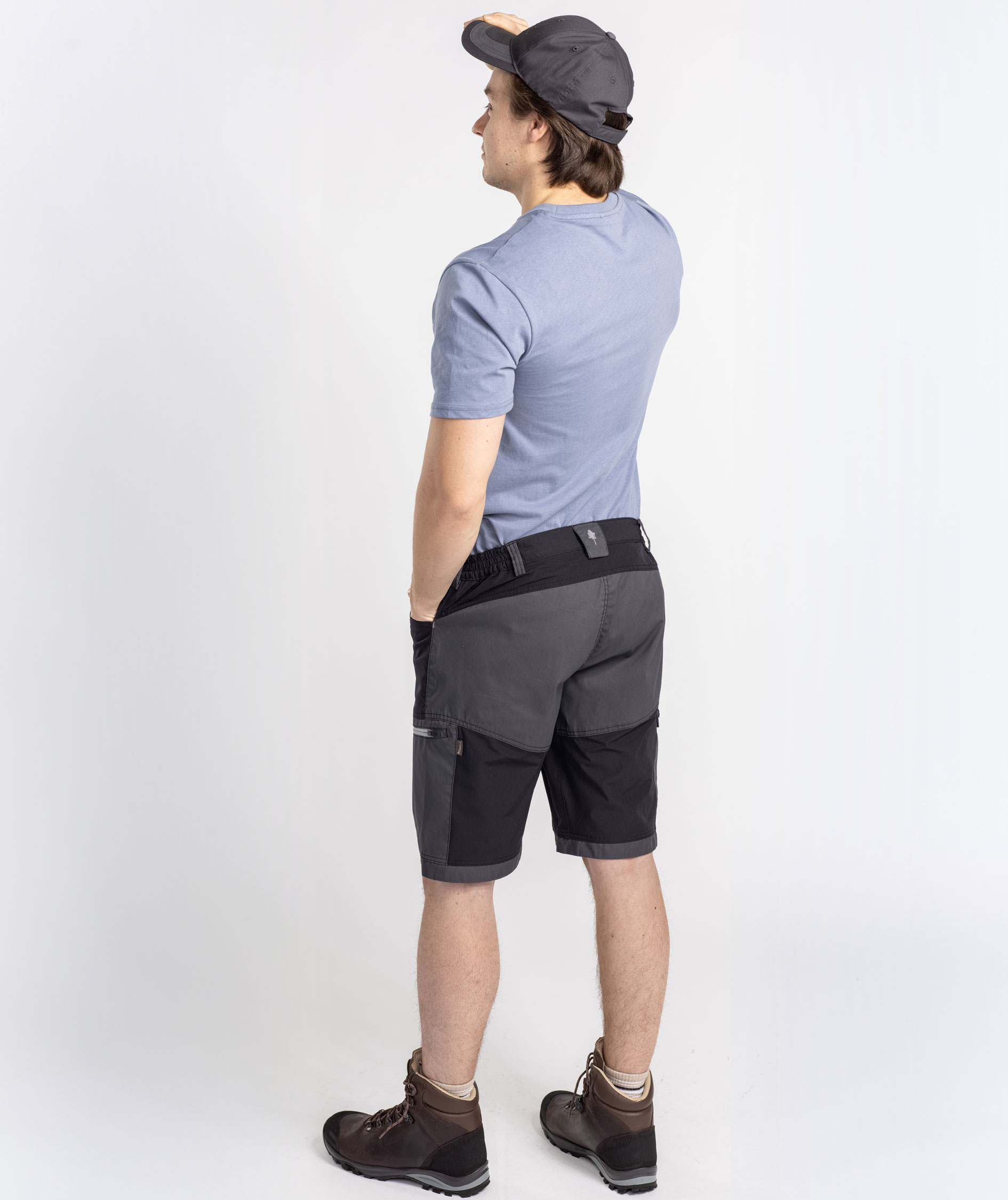 Pinewood Finnveden Trail Hybrid shorts, Sort/M&oslash;rk&nbsp;Antracitgr&aring;, large image number 3